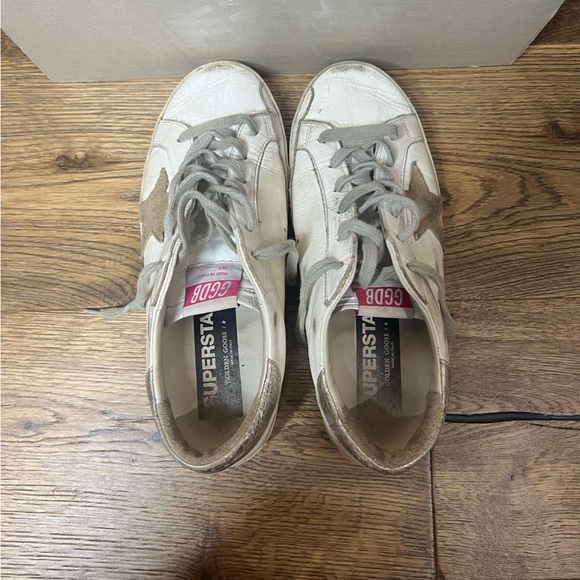 Golden Goose Low Top White SuperStar Sneakers Size 39 - Picture 6 of 8
